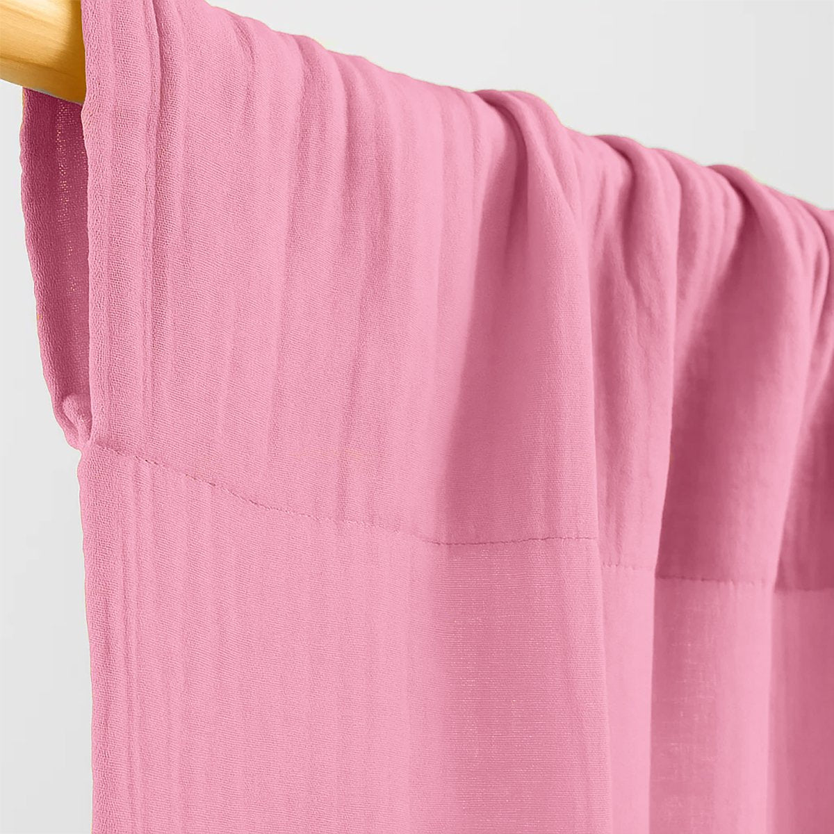 Bio-Baumwollgaze Vorhänge Rosa