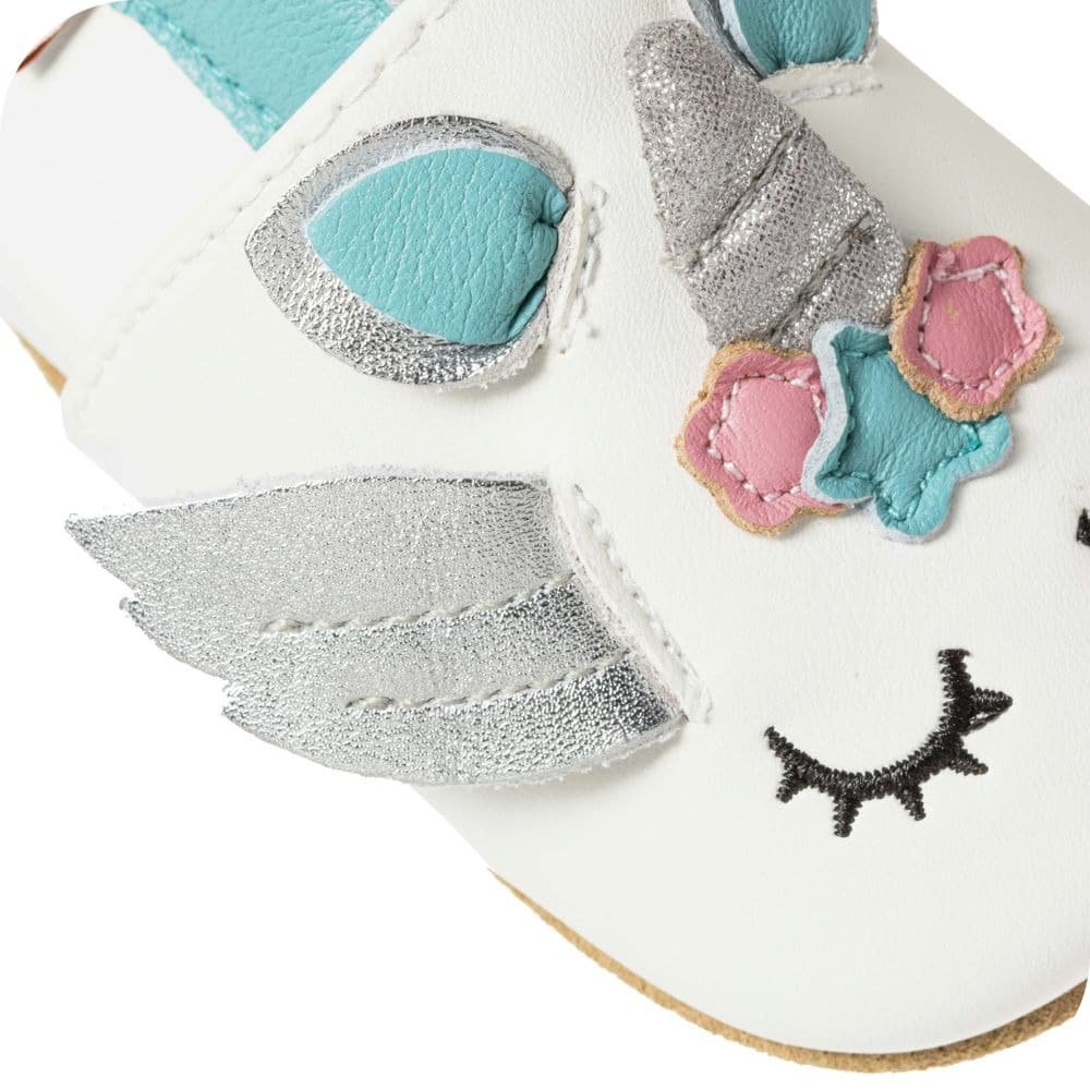 Babyschuhe aus weichem Leder Einhorn