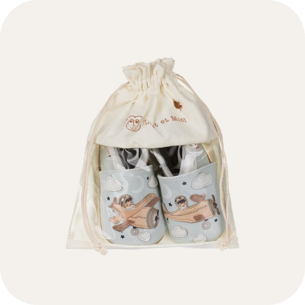 Aviator-Babyhausschuhe aus weichem Leder