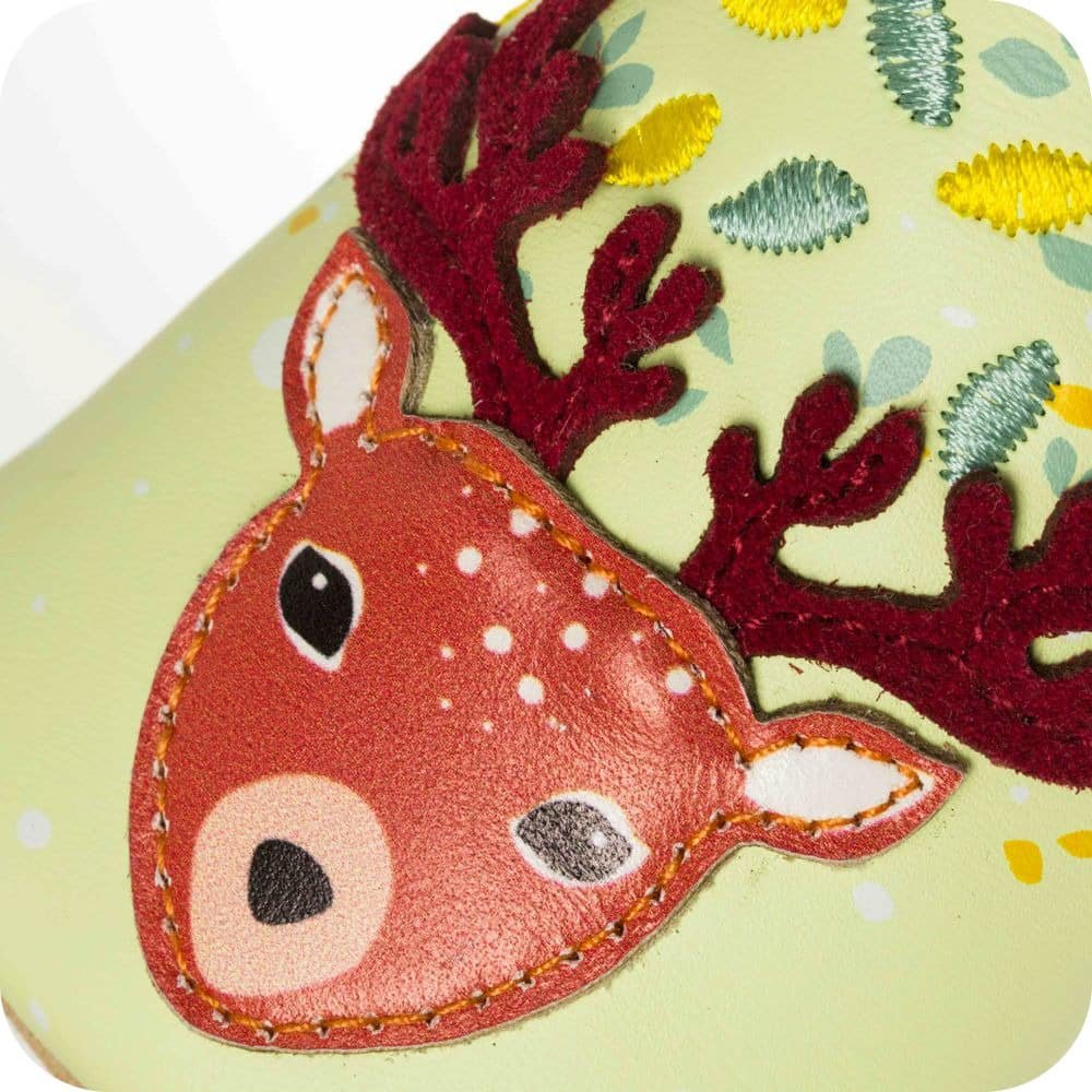 Weiche Babyschuhe aus Leder Rentier