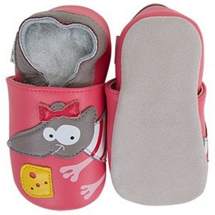 Babyschuhe aus weichem Leder Maus