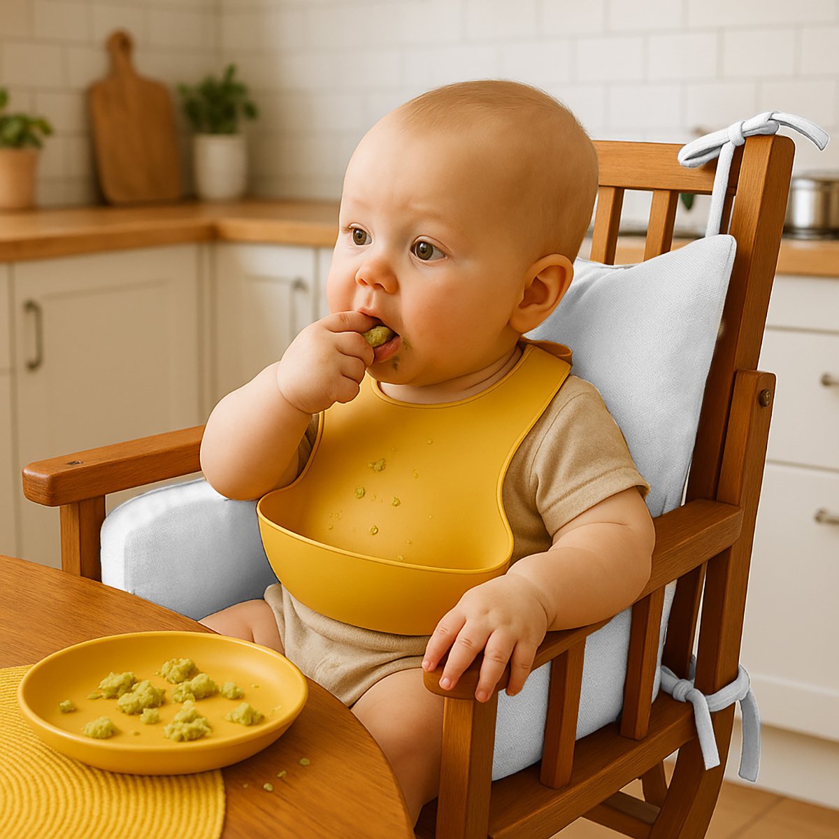 Hochstuhlpolster aus Bio-Baumwolle