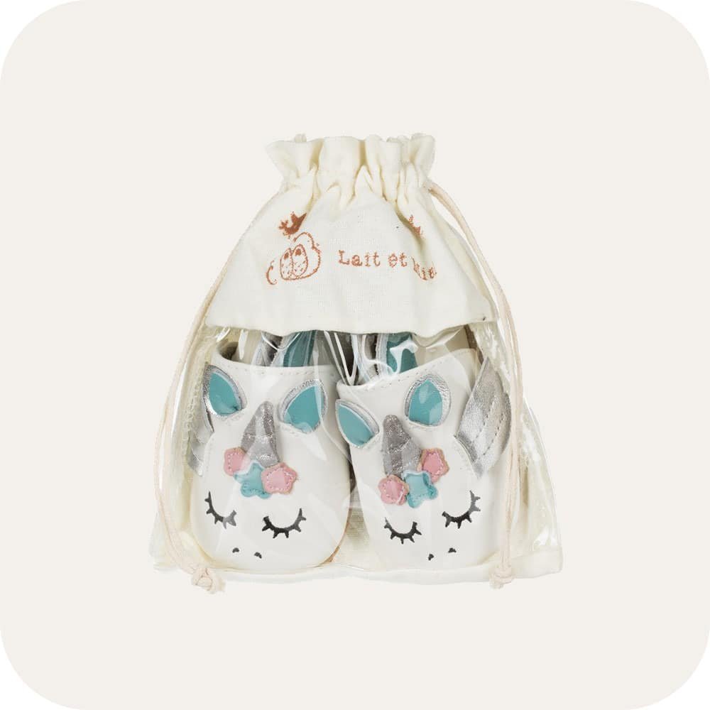 Babyschuhe aus weichem Leder Einhorn