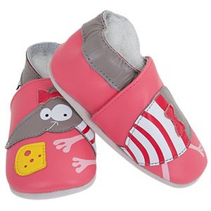 Babyschuhe aus weichem Leder Maus