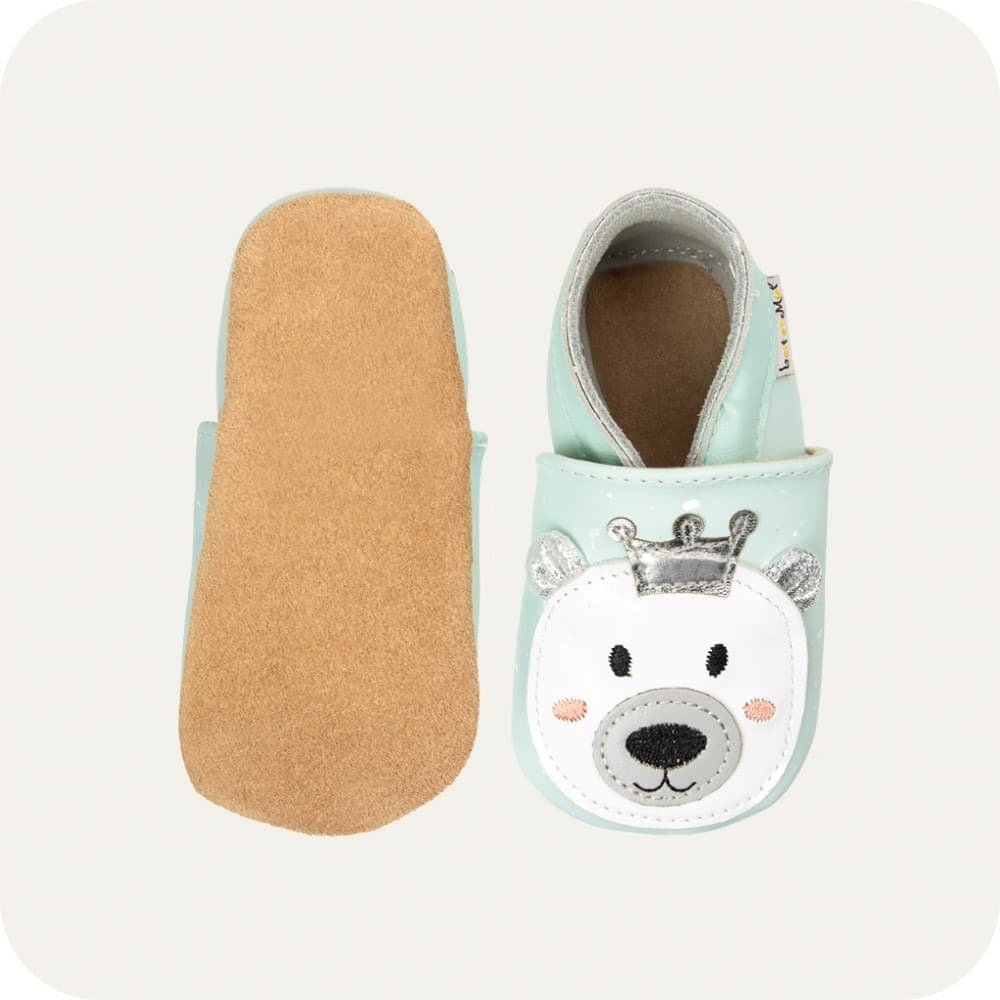 Babyschuhe aus weichem Leder Bear King