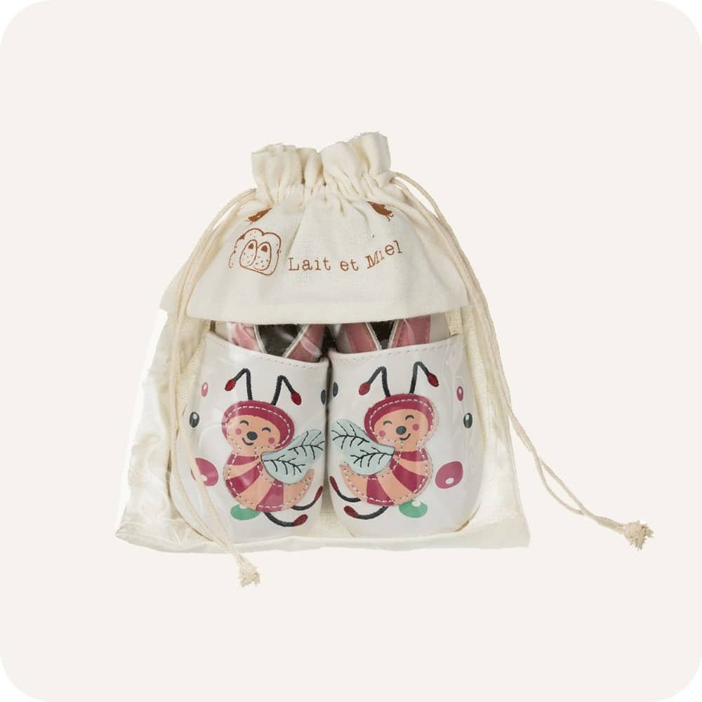 Babyschuhe aus weichem Leder Bienen