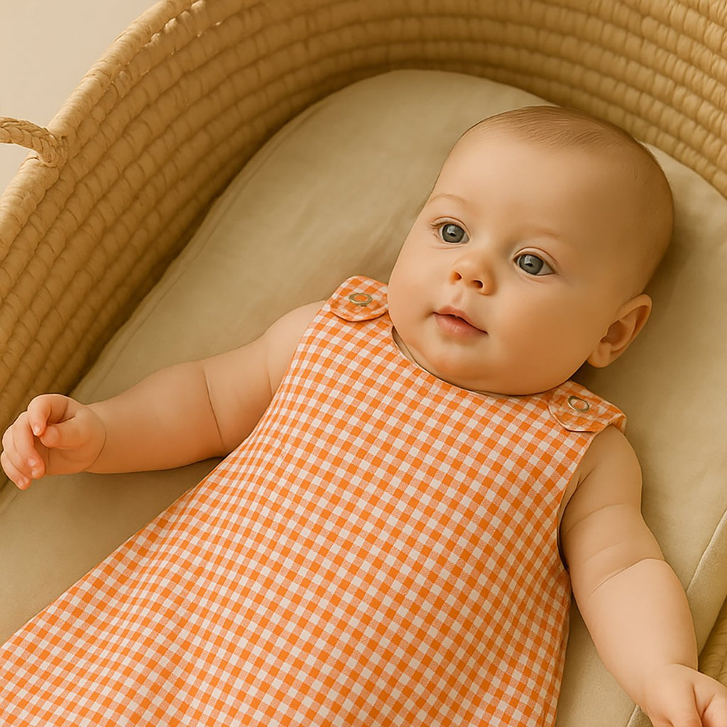 Sommerschlafsack aus Vichy-Bio-Baumwolle