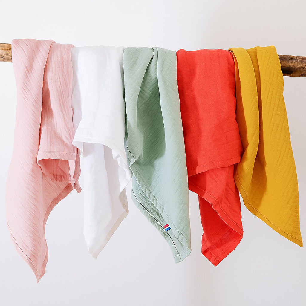 Pucktücher aus Bio-Baumwolle Rosa