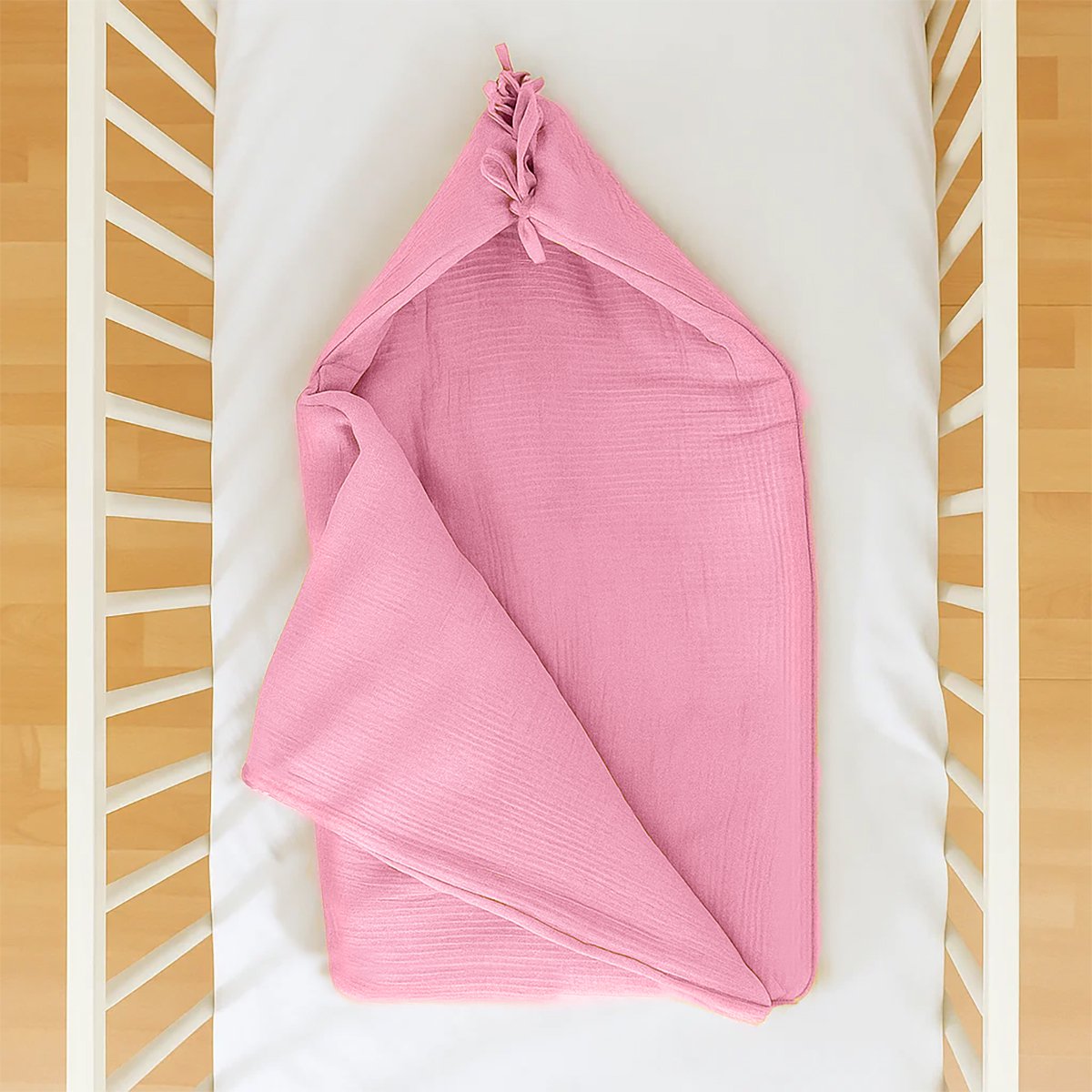 Babynest aus Bio-Baumwolle Rosa