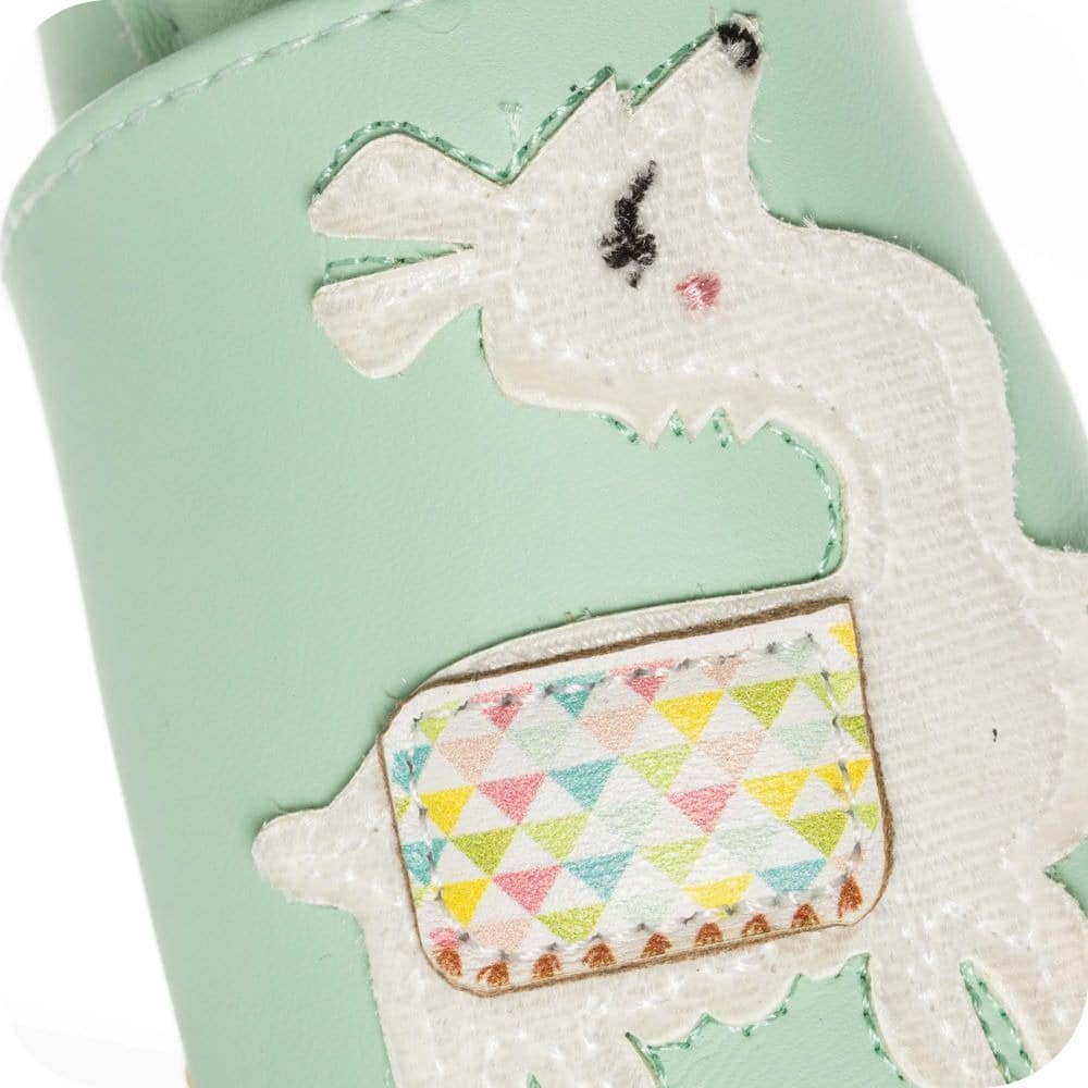 Lamas-Babyhausschuhe aus weichem Leder