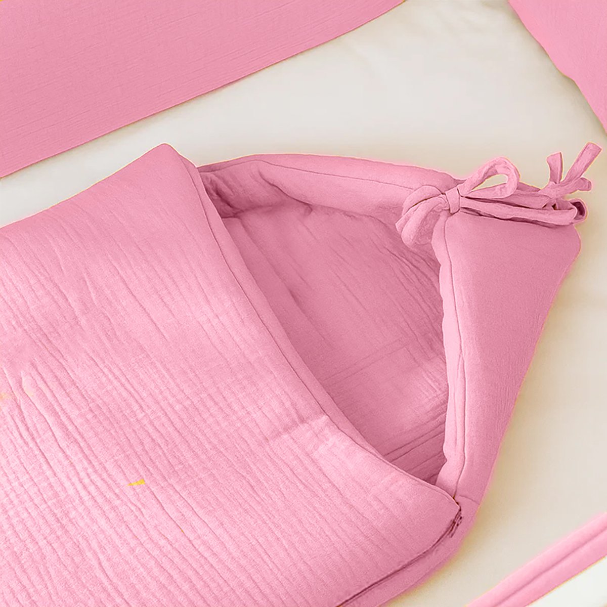 Babynest aus Bio-Baumwolle Rosa