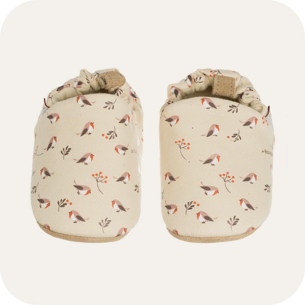 Babyhausschuhe Rouge-Gorge aus Baumwolle