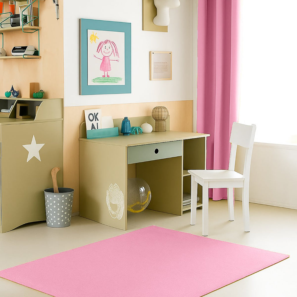 Bio-Baumwollgaze Vorhänge Rosa