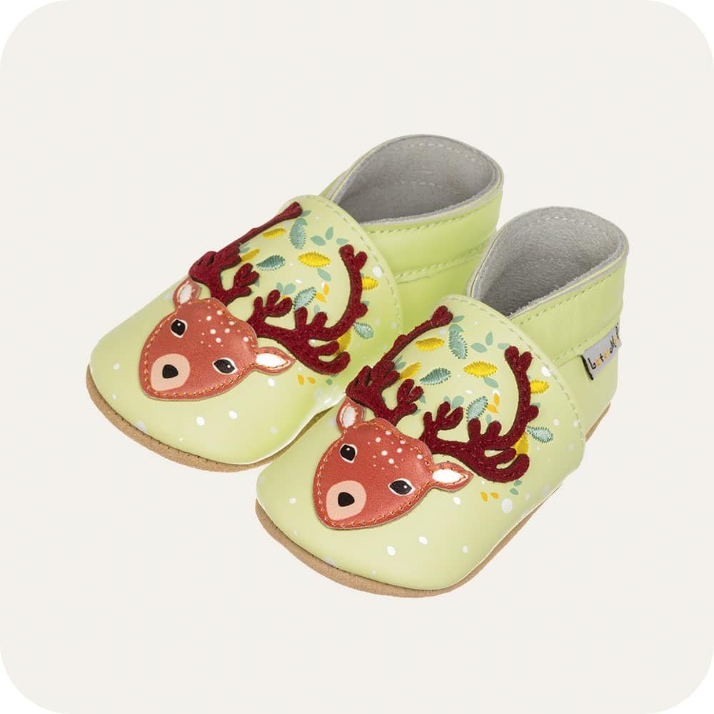 Weiche Babyschuhe aus Leder Rentier